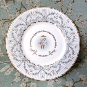 Commemorative Plate Will and Kate Middleton Wedding China